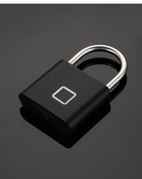 Smart Fingerprint Padlock - Black Colour