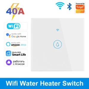 Smart Water Heater And AC Switch - 40amps - White