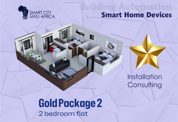 Smart Home Devices - 2 Bedroom Flat (Gold)