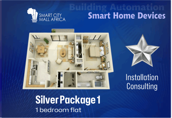 Smart Home Devices - 1 Bedroom Flat (Silver)