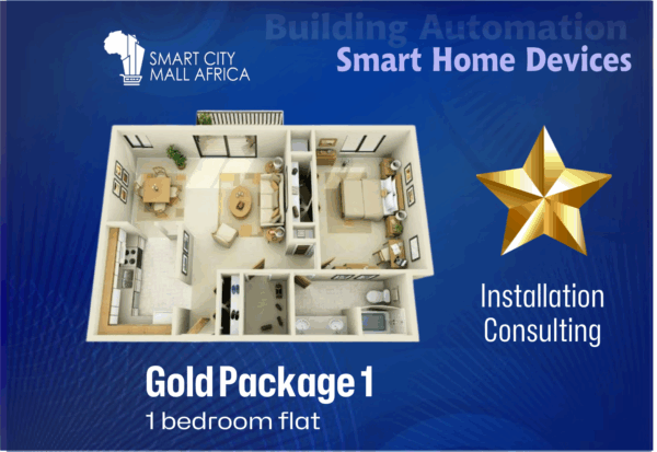 Smart Home Devices -1 Bedroom Flat (Gold)