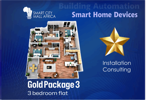 Smart Home Devices - 3 Bedroom Flat (Gold)