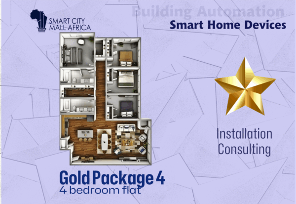 Smart Home Devices -4 Bedroom Flat (Gold)