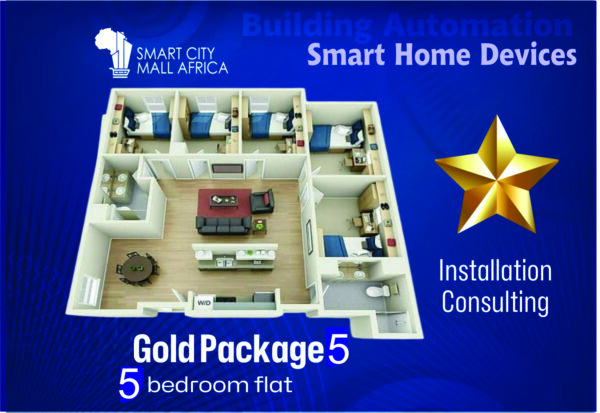 Smart Home Devices - 5 Bed room flat (Gold)