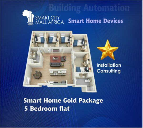 Smart Home Devices - 5 Bed room flat (Gold)